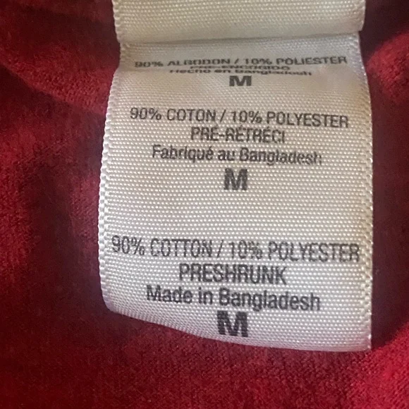 Gildan Red Short Sleeve Tee Vintage Style - Picture 5 of 8